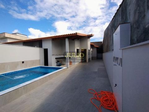 Casa à venda em Itanhaém, Baln Bopiranga, com 3 quartos, com 75.2 m²