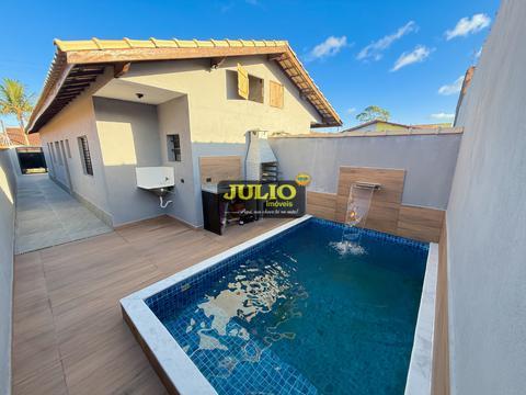 Casa à venda em Itanhaém, Balneário Tupy, com 2 quartos, com 63 m²